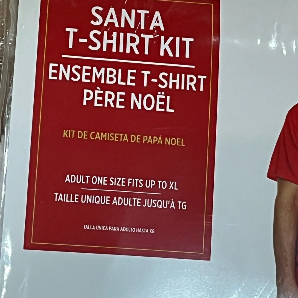 Santa T-Shirt with Hat and Beard - Picture 4 of 4